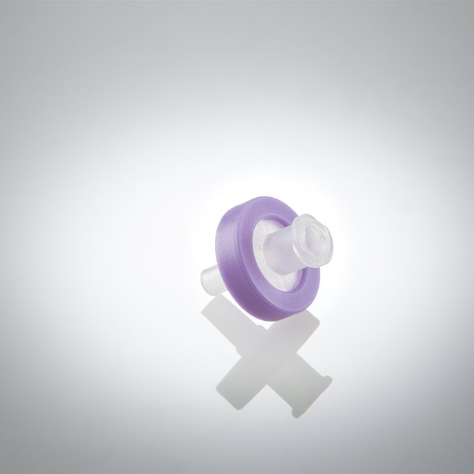 PTFE Syringe Filter – 13 mm, 0.22 µm, Hydrophobic, Purple