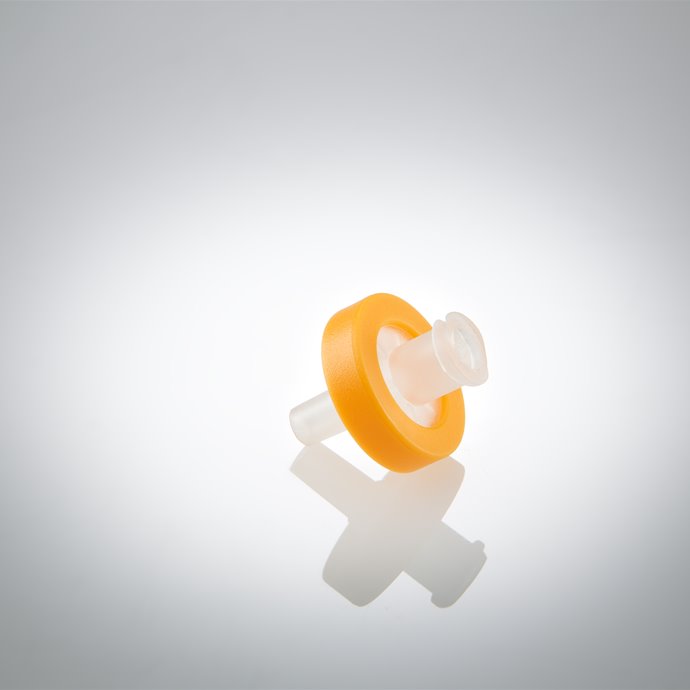 Syringe Filter, PTFE, 13mm*0.45µm, Orange Hydrophobic