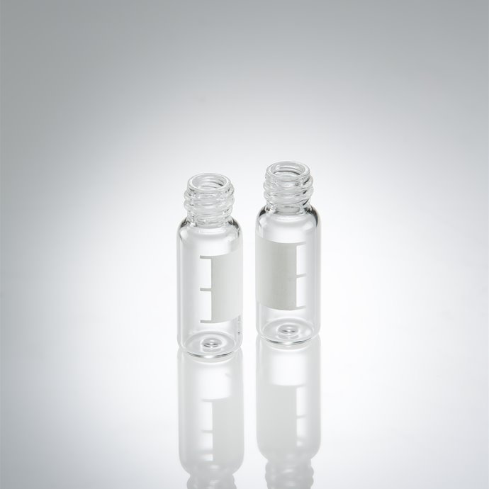 2ml Clear screw top vial with label