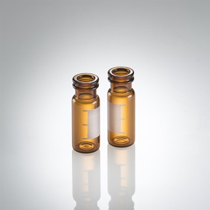 2ml Amber snap top vial with label
